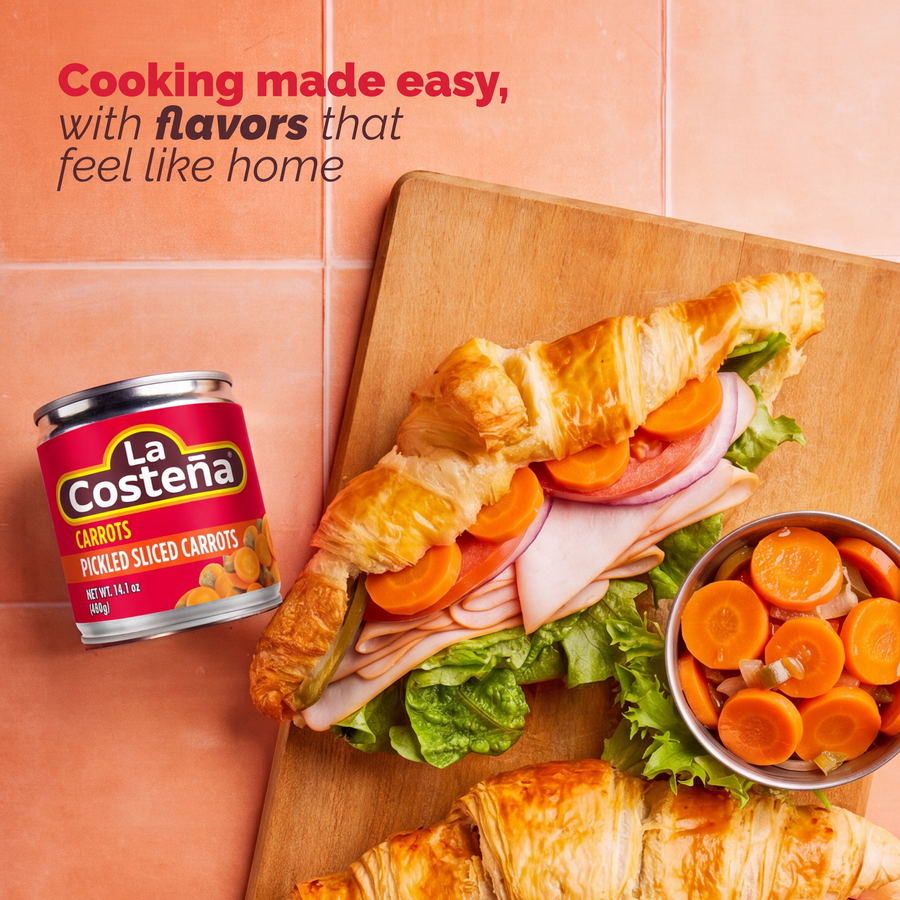 La Costeña Pickled Sliced Carrots lifestyle
